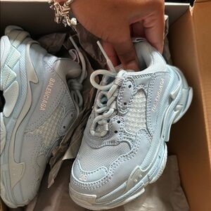 Balenciaga Sky Blue Athletic Shoes